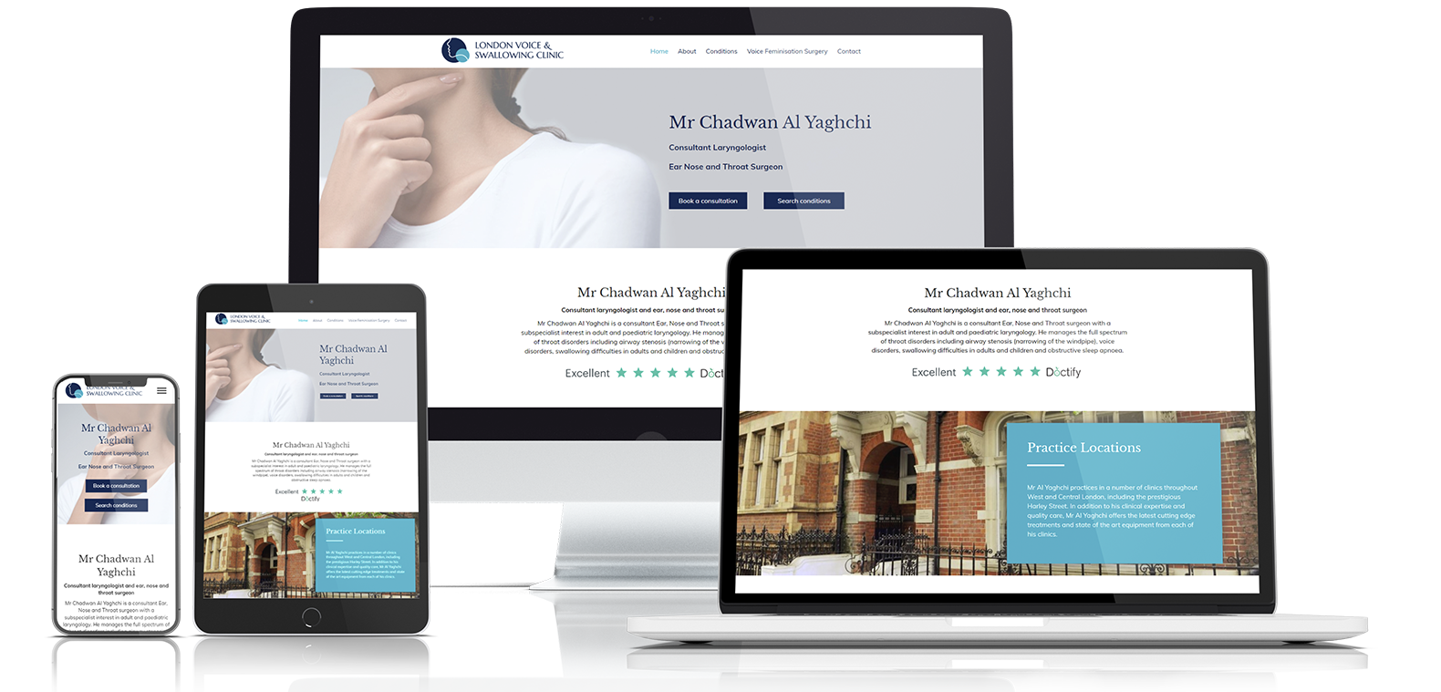 London Voice and Swallowing Clinic | Healthcare Website Design | MEDICO ...